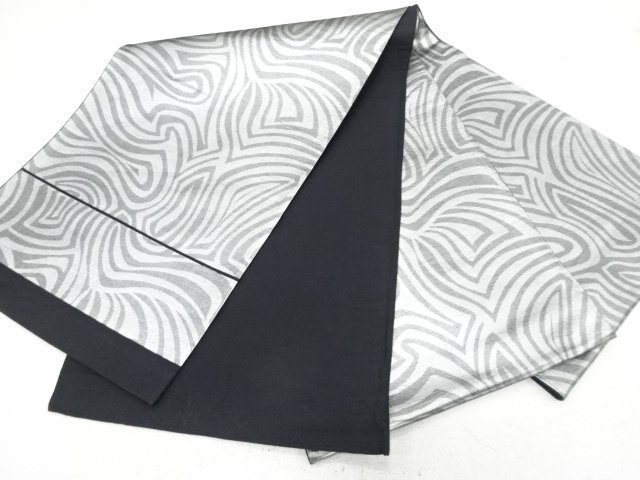  変わり木目模様織り出し　袋帯